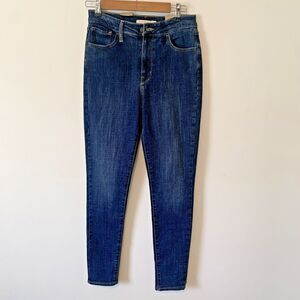 Levi's 721 High-Rise Skinny Jeans Women's Size 8 M W29 L30 Dark Wash NWT
